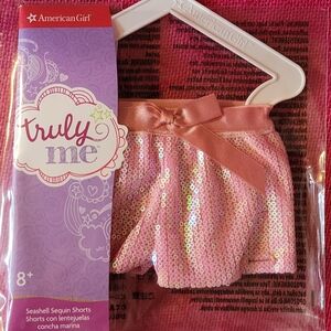 American Girl Pink Sequin Kids Shorts